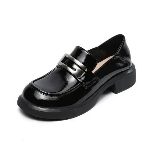 Devanro Loafers 3.8cm Women's Black
