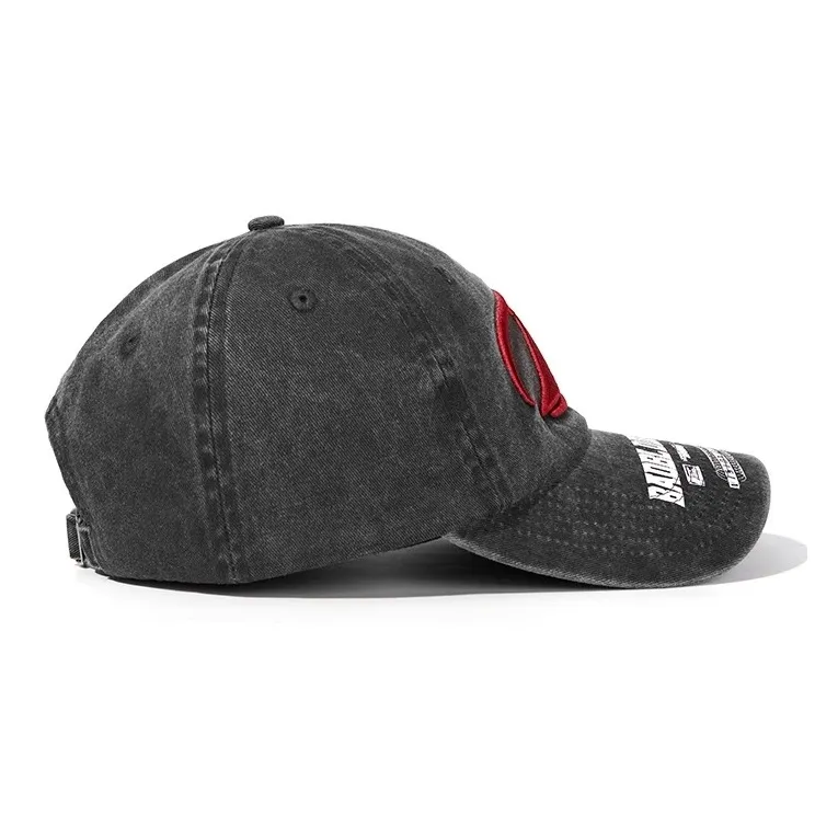 Yi Fan Washable Distressed Baseball Caps Unisex-3