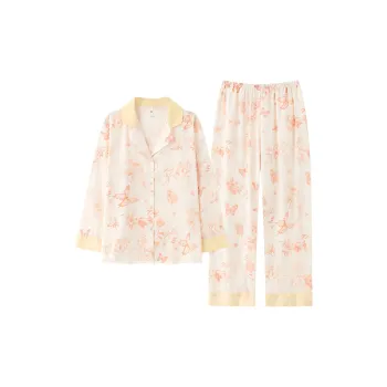 MADALLO Pajama Set Women's Light Yellow