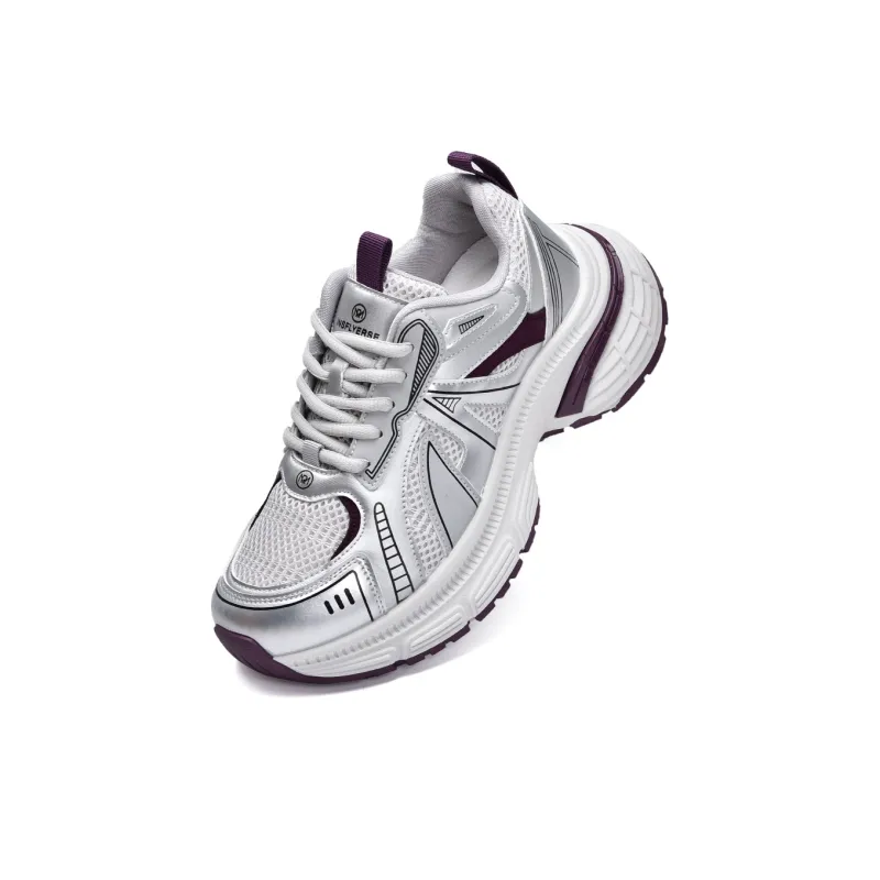 MISTERY Breathable Anti-Slip And Wear-Resistant Low-Top Chunky Sneakers Women's-3