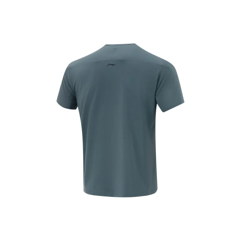 LiNing Fitness Series T Shirt Men's Snail Dark Cyan-1