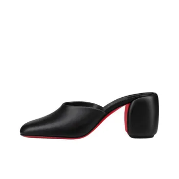 CL LUBOTING Closed Toe Slippers 7cm Women's Black