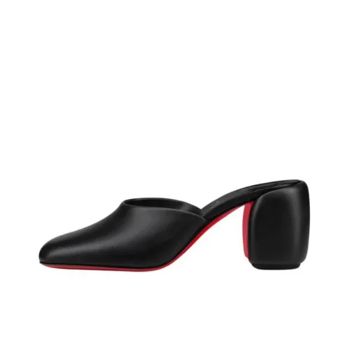 CL LUBOTING Closed Toe Slippers 7cm Women's Black