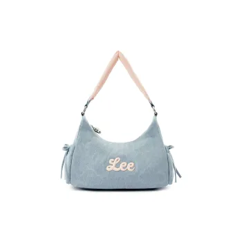 Lee Fabric Shoulder Bag Women's Light Blue & Pink