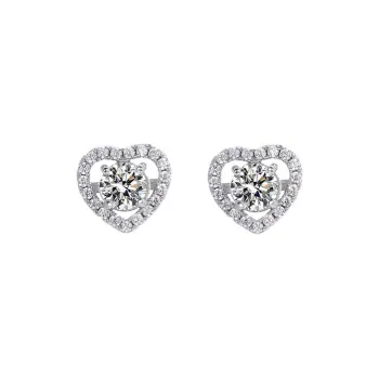JKEM 925 Sterling Silver Stud Earrings Women's