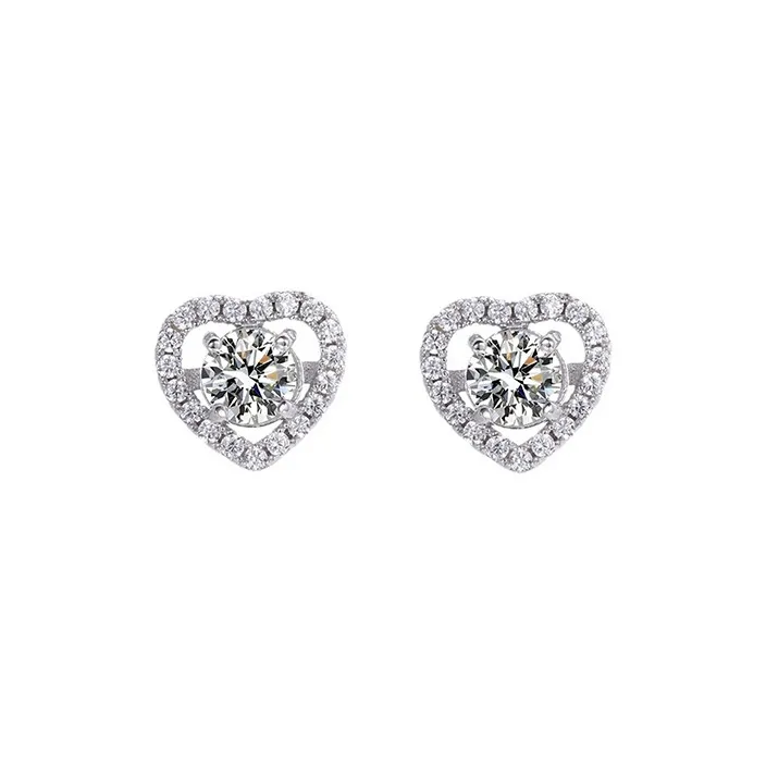 JKEM 925 Sterling Silver Stud Earrings Women's-0