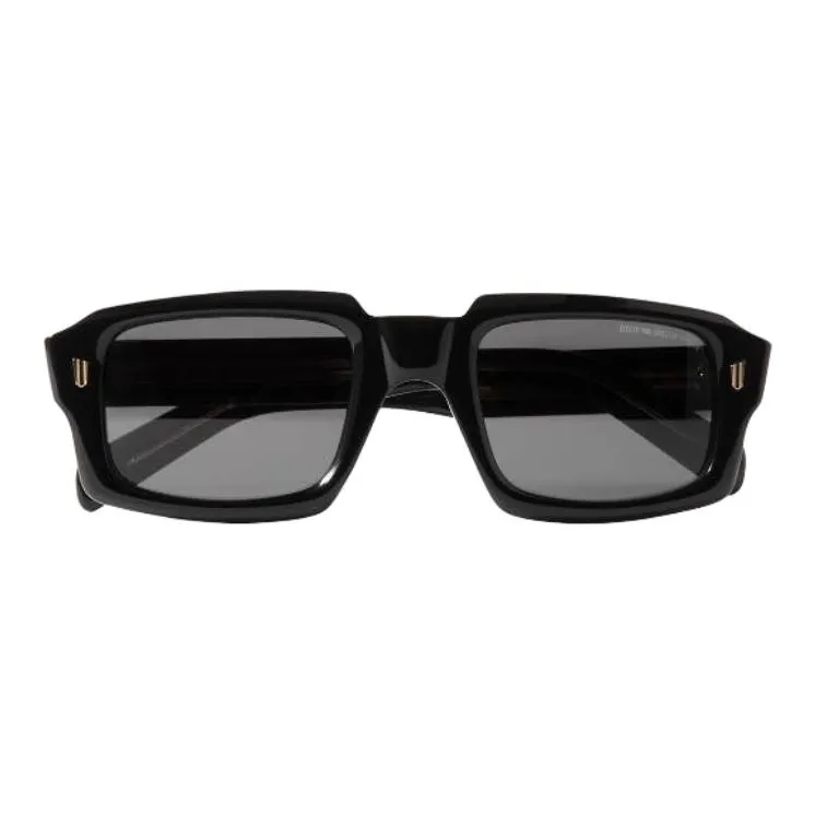 Cutler And Gross Plastic Rectangular Sunglasses Men's Black-1