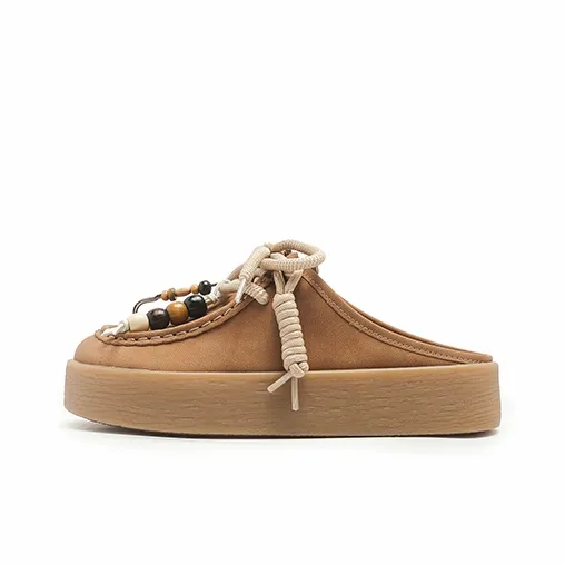 AITA Rubber Sole Closed Toe Slippers Women's-5