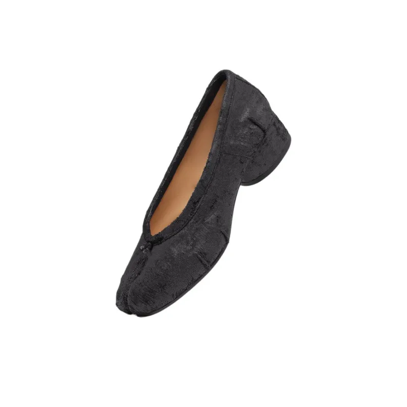 Maison Margiela Tabi Chunky Heel High Heels 3cm Women's Black-2