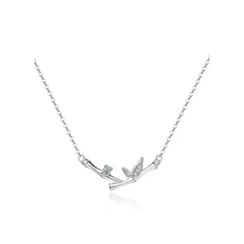 CLARKIA FLOWER S999 Fine Silver Necklaces Women's