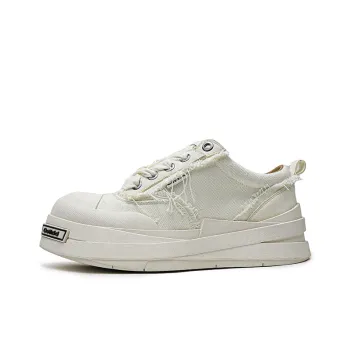 ESTEE GEEA Coverage Anti Slip And Wear Resistant Lightweight Height Increasing Low Top Skateboard Shoes Unisex White