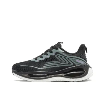 Warrior Cushioned Height Increase Lightweight Breathable Low Top Athletic Shoes Women's Black Purple