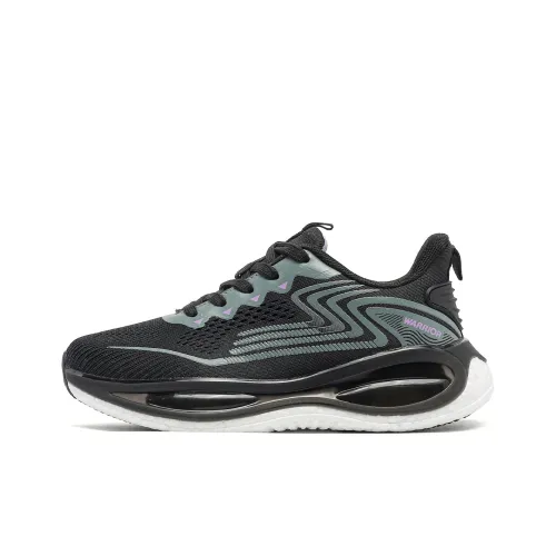 Warrior Cushioning Height Increasing Lightweight Breathable Low Top Athletic Shoes Women's Black Purple