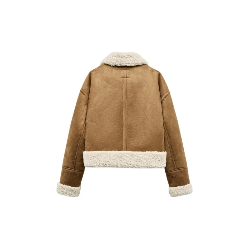 ZARA Jackets & Coats Women's Brown-1