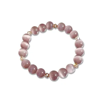 RboySe Glass Cat Eye Bracelets Unisex