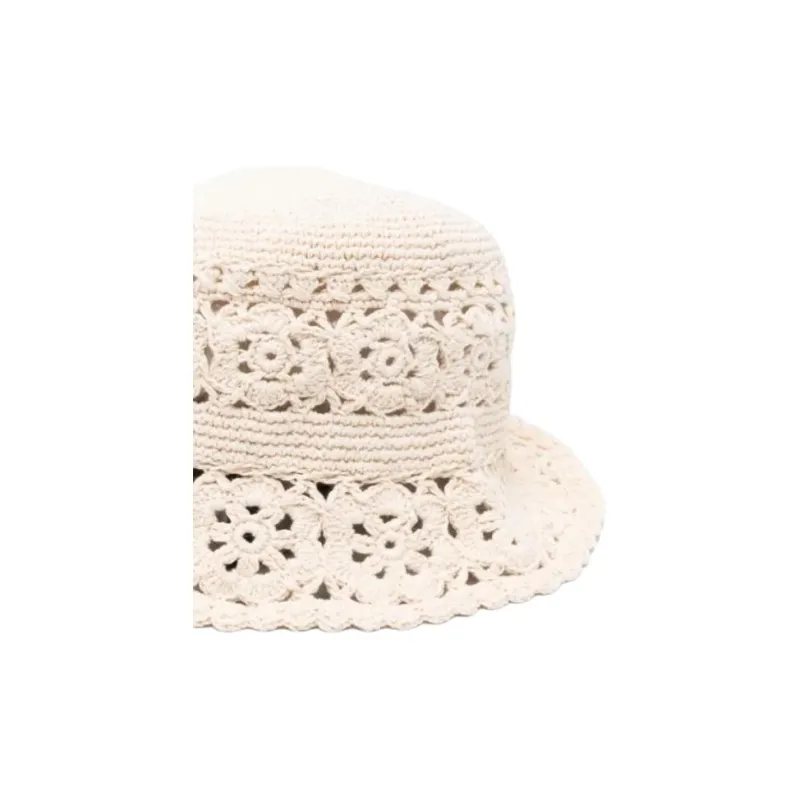 Maje Crocket knit Bucket Hat-2