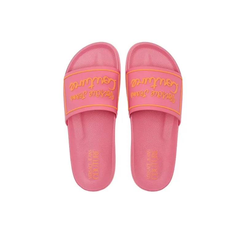 VERSACE JEANS COUTURE Slide Slippers Women's Pink-2