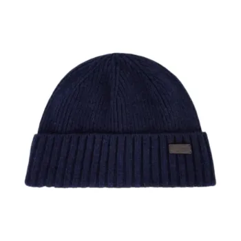 BARBOUR Sheep Wool Beanies Men's Blue