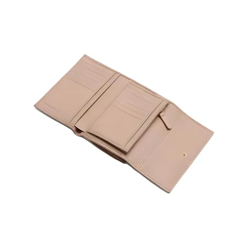 COCCINELLE Leather Wallet Women's Beige-1