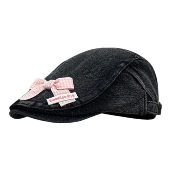 MITHAOL KUSC Denim Berets Women's