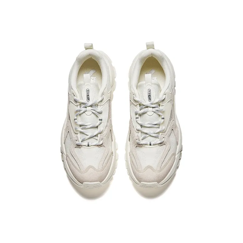 CHAOJIANTA Slip-Resistant Height Increasing Low-Top Chunky Sneakers Men's White-2