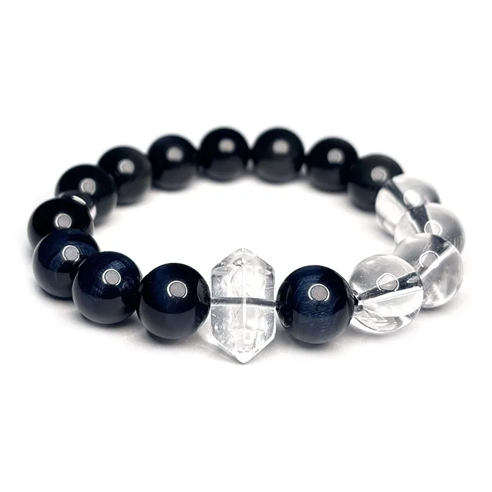 MOUNTAINS AND MANS Obsidian Bracelets Unisex-4