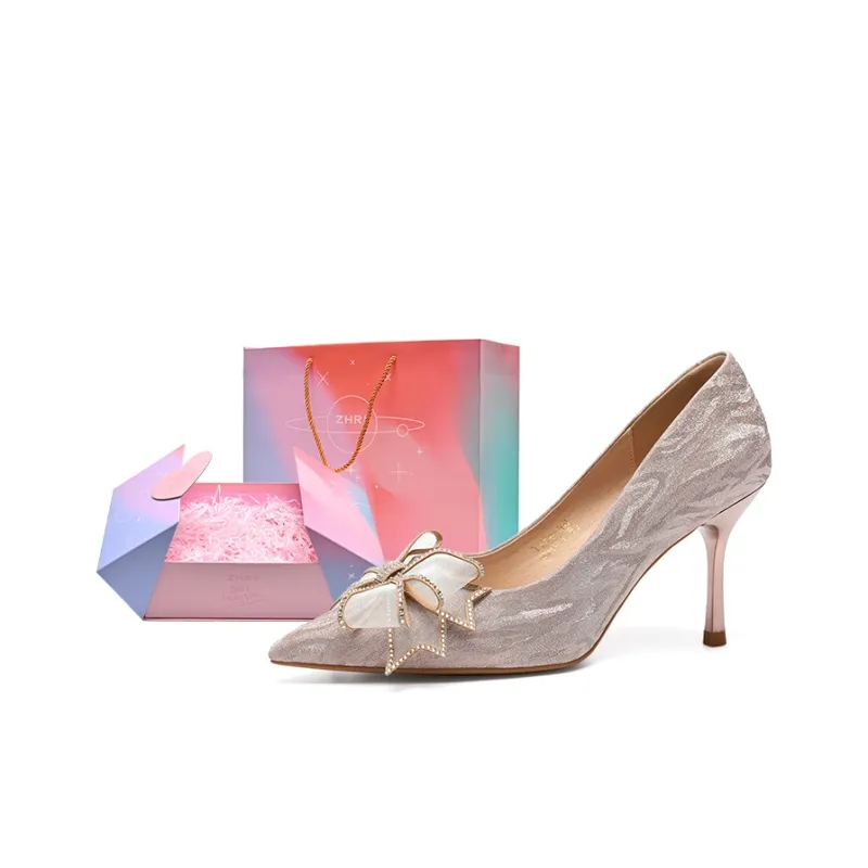 ZHR Meteor Shower Series Slim Heel High Heels 7cm Women's-12