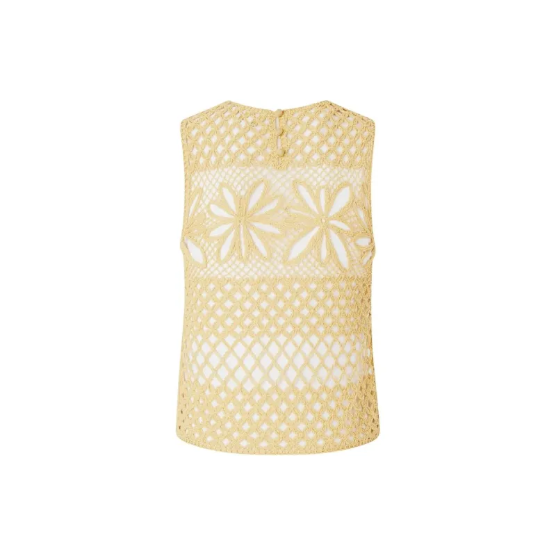 PINKO Crochet Vest-1