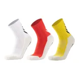 Crew Glue Soccer Socks 3 Pack (White/Red/Yellow)