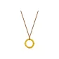 Universe Ring Necklace (Brown Cord)