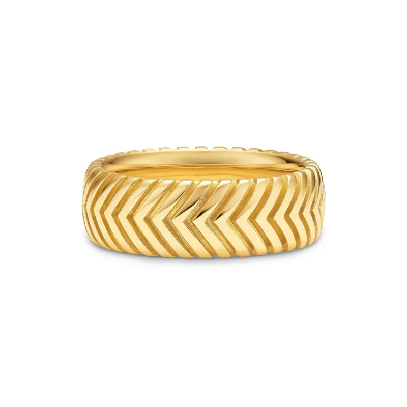 David Yurman 18K Gold Rings Men's Gold-1