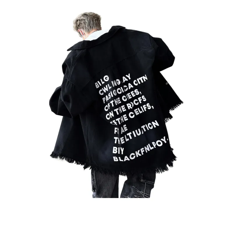 HOKLV Denim Jackets Unisex-3
