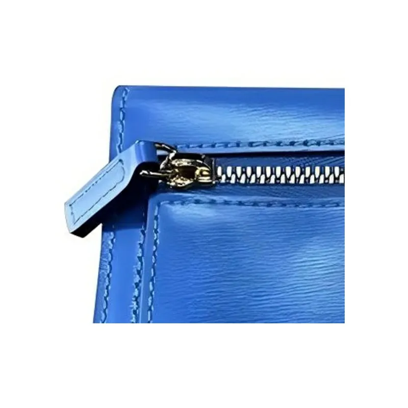 MCM Patricia Visetos Leather Wallet Mini Women's Blue-2