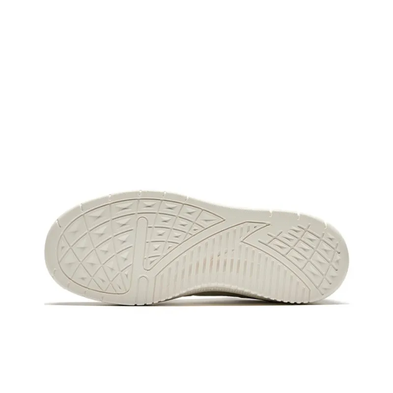 Anta Light Breeze Anti Slip Wear Resistant Low Top Skateboard Shoes Women's White Yellow-4