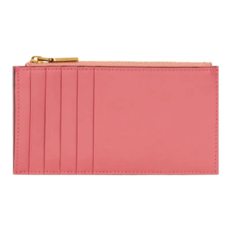 ETRO Pegaso Leather Card Holder Women's Red-1