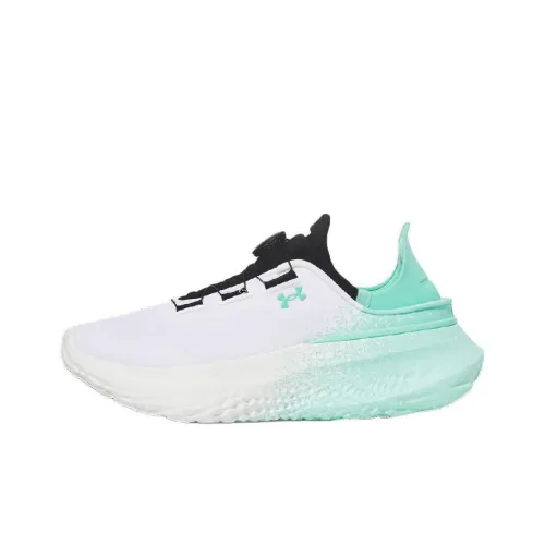 Under Armour SlipSpeed Abrasion Resistant Breathable Low Top Running Shoes Men's White Green