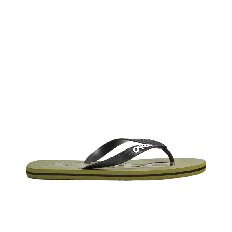 Oakley Quiet, Odor Resistant, Slip Resistant Flip Flops Unisex Dark Green-1