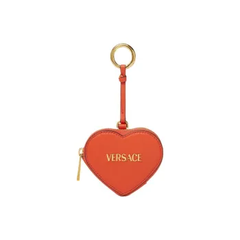 FANSIZHE VERSACE Lambskin Coin Purse Women's Orange