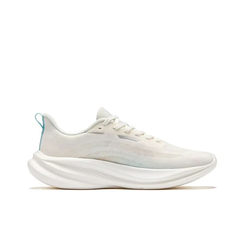 Erke Cushioning Breathable Lightweight Low-Top Training Running Shoes Men's Microcrystal White Saint Nian Blue-1