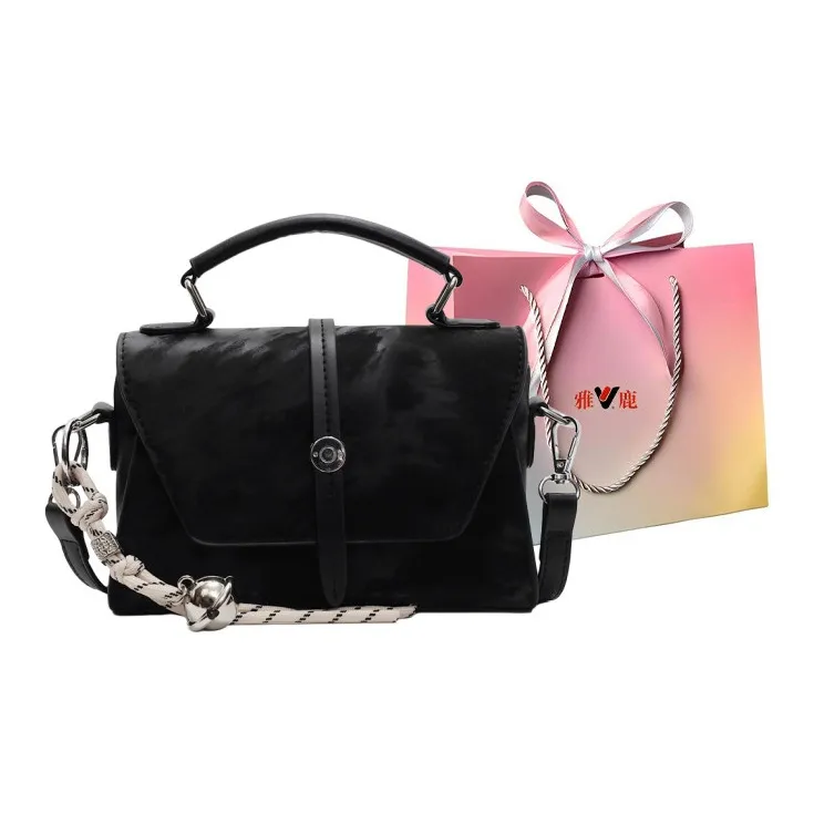 Yalu PU Shoulder Bag, Crossbody Bag, Handbag Women's Black/Pink/Ecru/Blue/Silver-0
