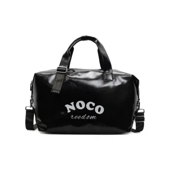 GOBLIN SHARKS 1759 PU Travel Bag Unisex Black/Ecru