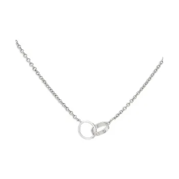 Cartier 1990s Pre owned 18kt White Gold Love Necklace