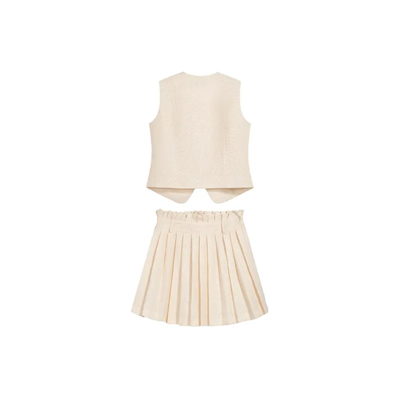COVER TIME Skirt Set Women's Apricot-1