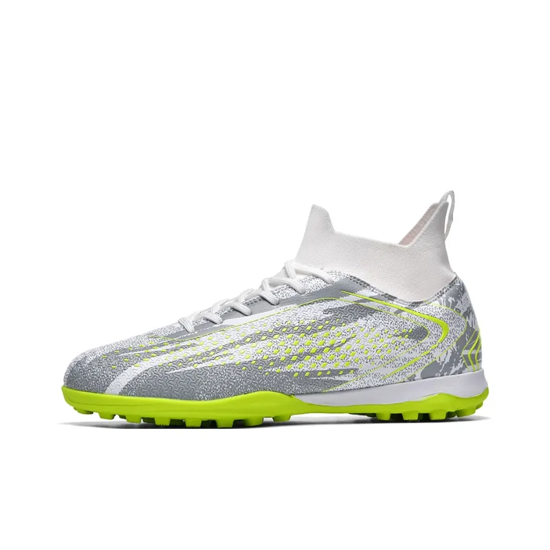 QIUTEXIONG FG Rubber Long Studs TF Rubber Broken Studs Cushioning Impact Resistant Soccer Shoes Unisex-6