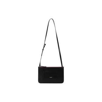 Burberry Calfskin Crossbody Bag Small Size Unisex Black