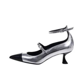 Sergio Levantesi Slim Heel High Heels Women's Silver