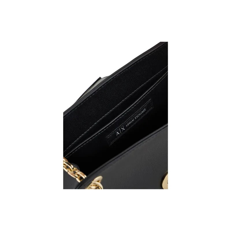 ARMANI EXCHANGEAE Polyurethane Shoulder Bag, Crossbody Bag Mini Women's Black-4