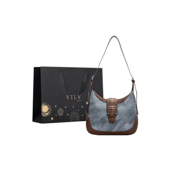 Yi Brigade PU Handbag Shoulder Bag Regular Women's Dark Tea/Ecru/Denim Blue/Coffee