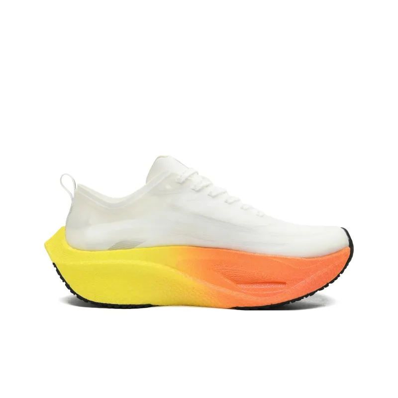 A.KNACKFUSS Low Top Running Shoes Unisex White Orange-3