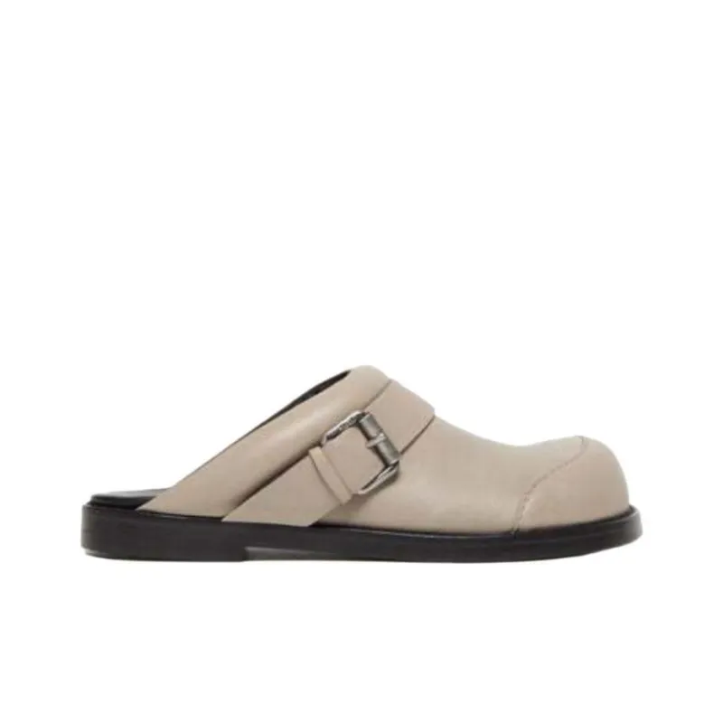 Acne Studios Quiet Closed Toe Slippers Women's Khaki-1